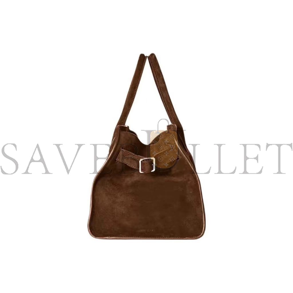 THE ROW SOFT MARGAUX 10 SUEDE HANDBAG WOMEN W1190L25DSTPD (25*19*18cm)